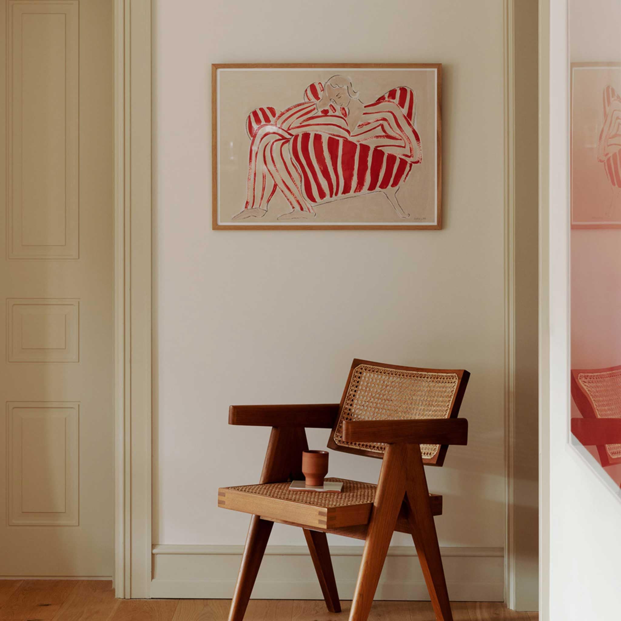 Amazon.com: THE POSTER CLUB Poster Red Chair (11.8 x 15.7 inches